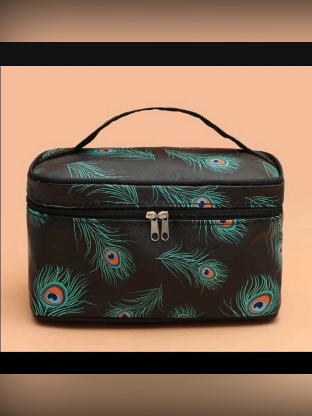 ๐
บPeacockโSquare Makeup bag